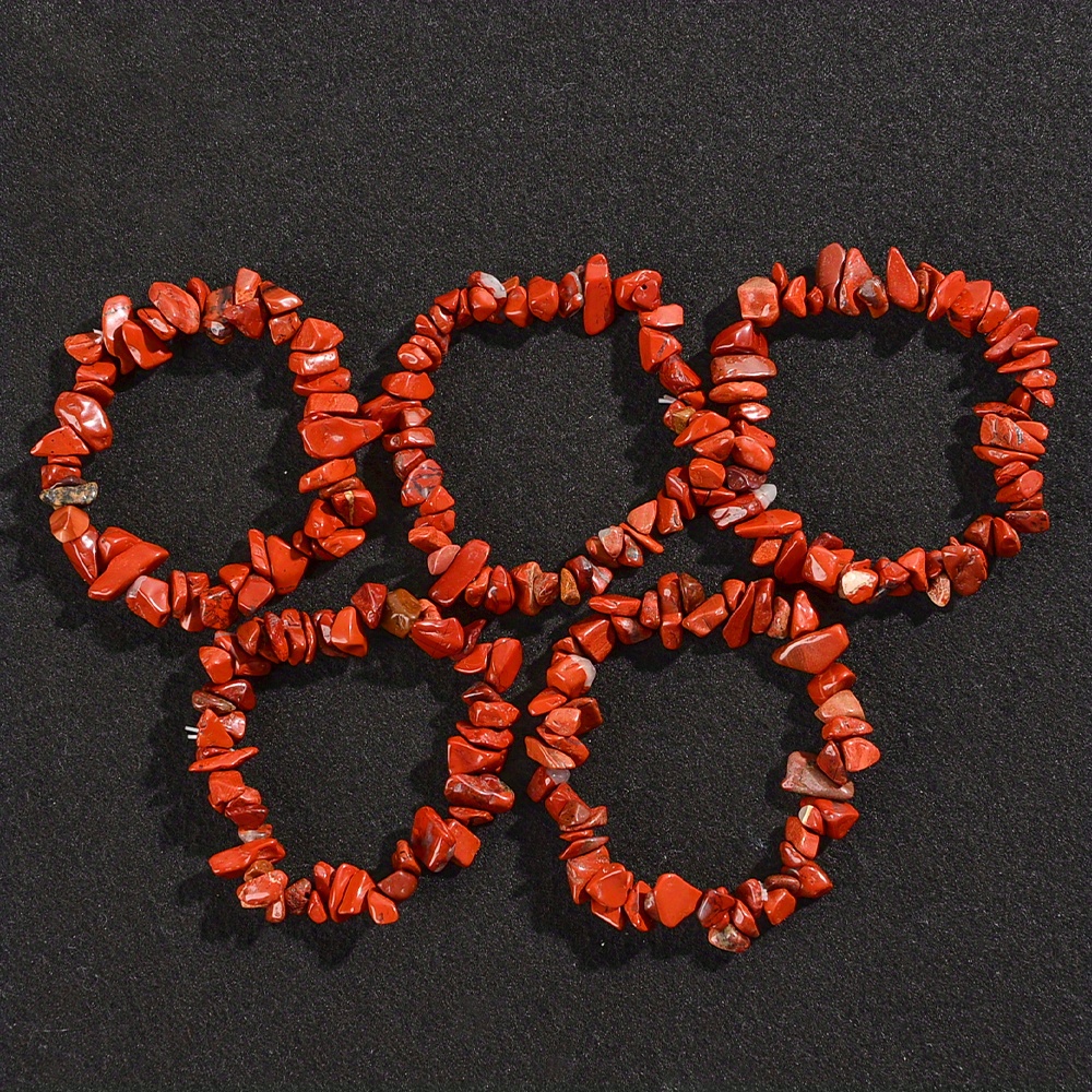 10pc Natural Stone Bracelet Set, Unisex Handmade Jewelry